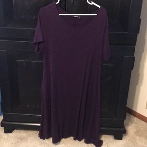 Purple XXL cotton dress